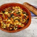 Ovenschotel met Catalaanse worstjes