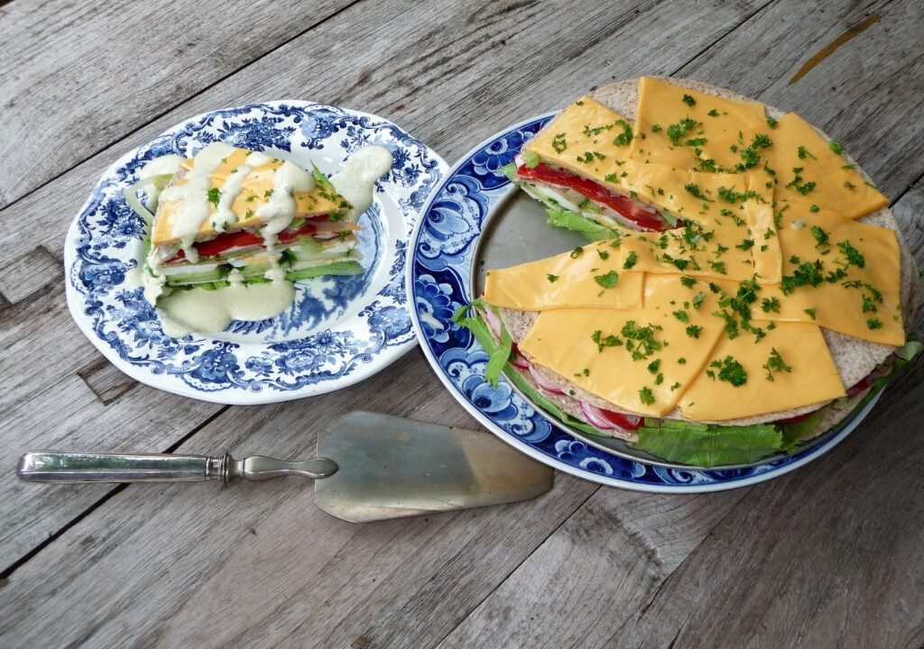 Salade tortilla taart