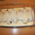 Witlof in rauwe ham met Pecorino-roomsaus