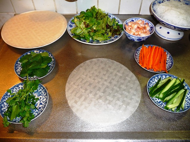 Vietnamese rijstvelloempia’s Goi Cuon met Nuoc Cham