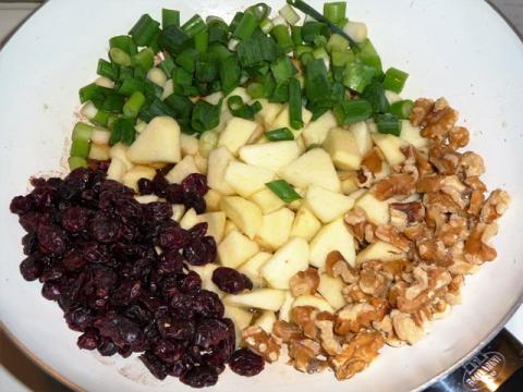 Couscous met appel en cranberry’s