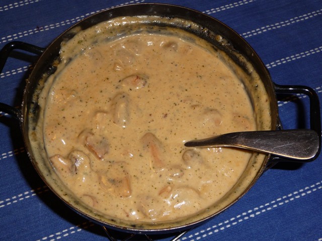 Champignonroomsaus met Funghi Trifolati