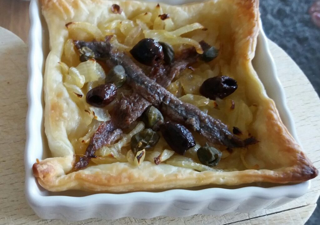 Eenpersoons pissaladière