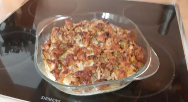 Ovenschotel witlof gekaramelliseerd met ham en gorgonzolaroom