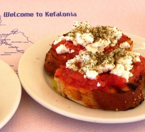 Dakos (Griekse bruschetta)