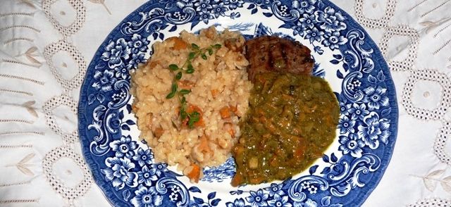 Saus met cantharellen en truffelpesto