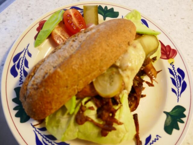 Broodje Pulled Paddenstoel