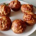 Kwarkbolletjes met banaan en rozijnen