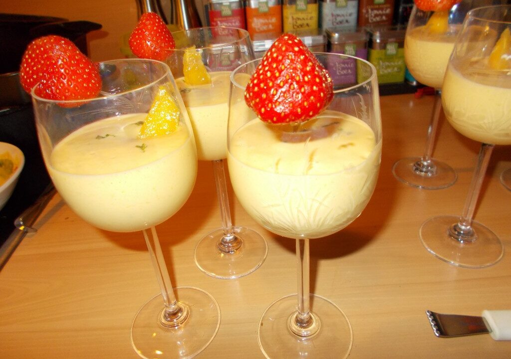 Mangocreme met limoncello