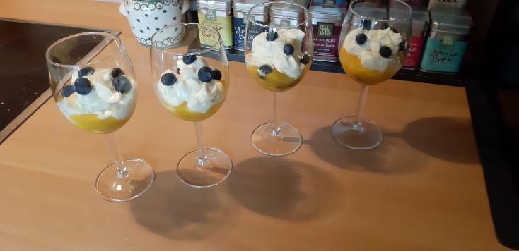 Mangotiramisu in een glaasje
