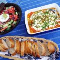 Saganaki van garnalen (Garídes saganáki)