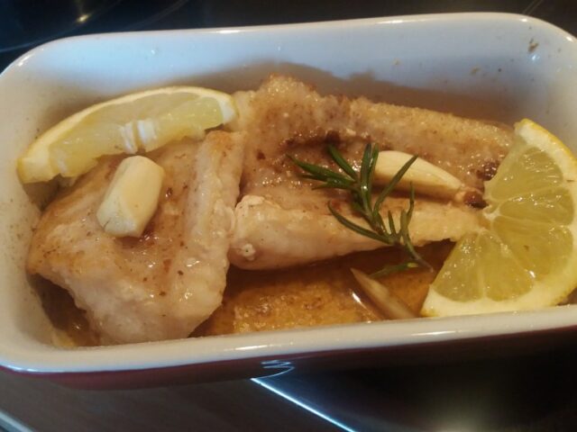 Zeewolffilet uit de oven