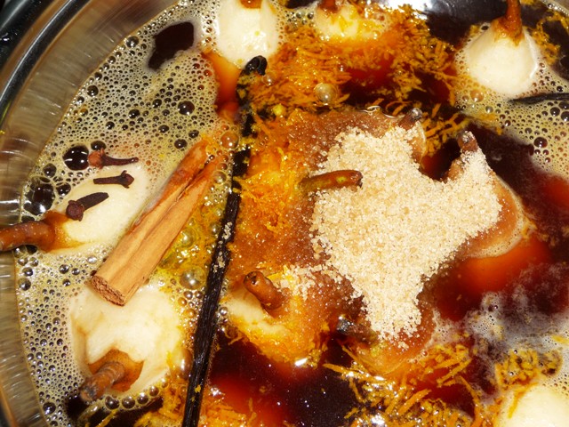 Stoofpeertjes met bier en sinaasappel