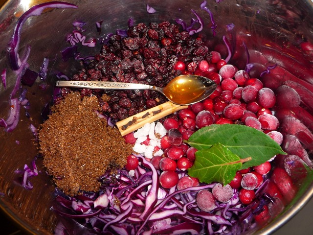 Rode kool met cranberry’s van Nigella Lawson