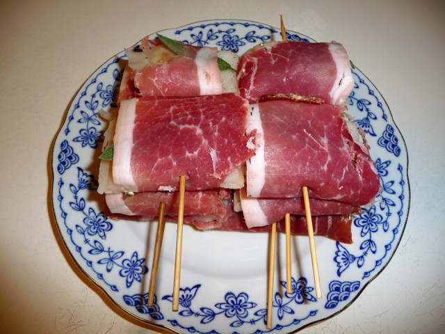 Kabeljauw saltimbocca