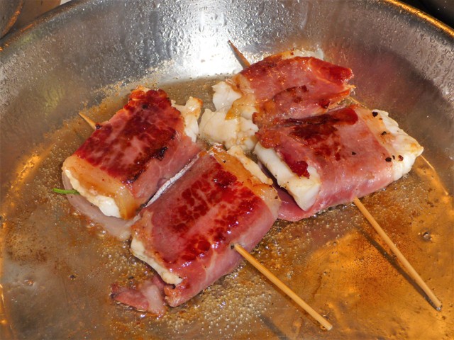 Kabeljauw saltimbocca