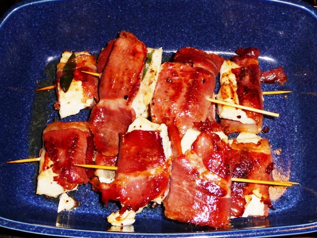 Kabeljauw saltimbocca