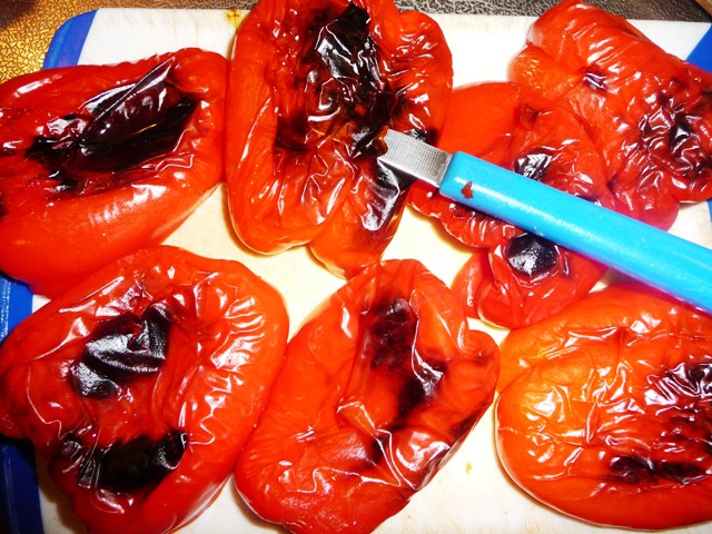 Geroosterde paprikasoep met feta