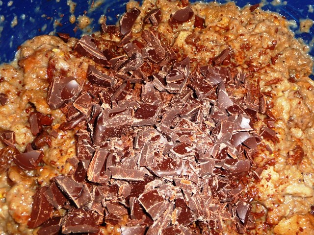 Broodpudding met boerenjongens en chocola
