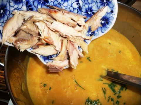 Aspergesoep met gerookte makreel (glutenvrij)