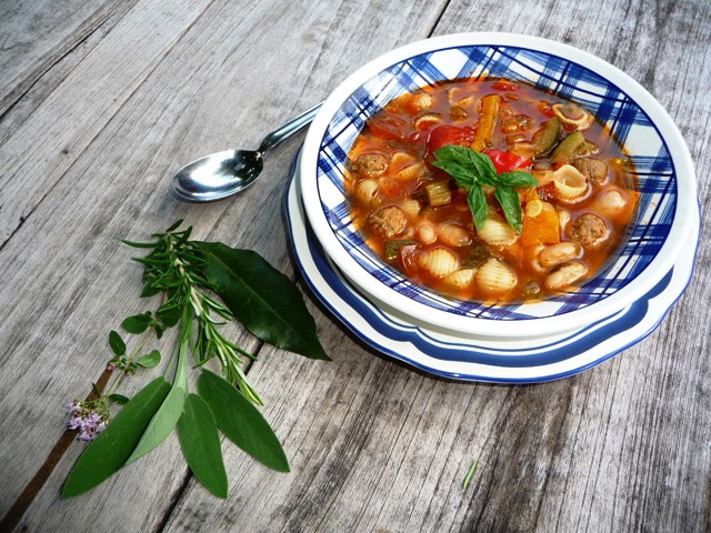 Italiaanse minestronesoep