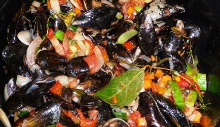 Mosselen op Italiaanse wijze
