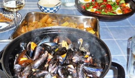Mosselen op Italiaanse wijze