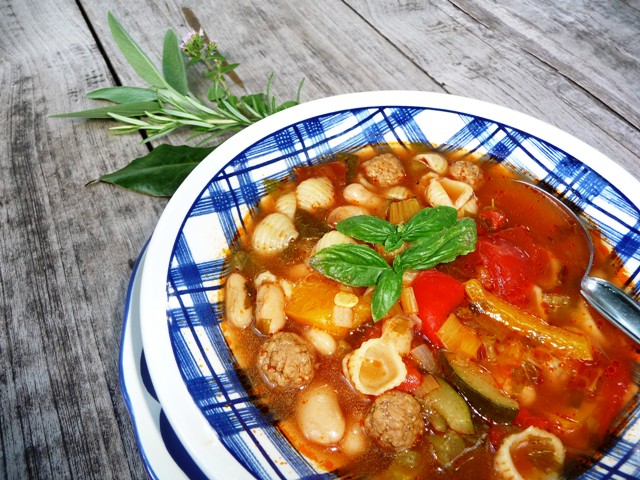 Italiaanse minestronesoep