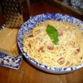 Pasta carbonara di prosciutto crudo