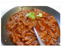 Varkensvlees in een Babi Pangang-marinade