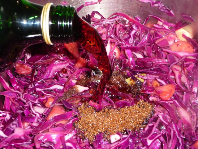 Rode kool met glühwein