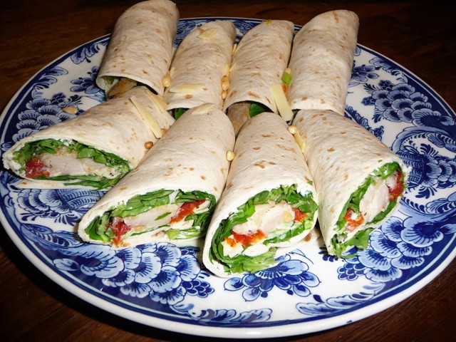 Wraps met gerookte makreel (of zalm)