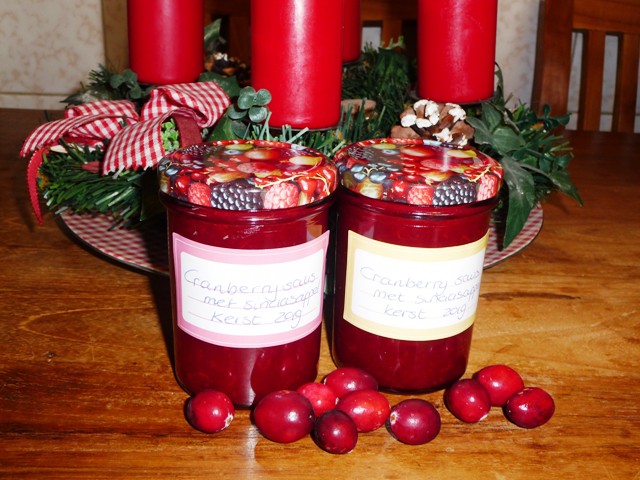 Cranberry saus met sinaasappel