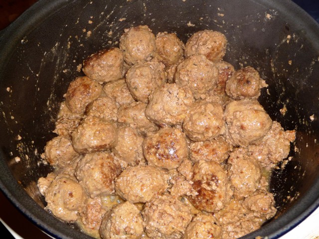 Gehaktballetjes in Stroganoff saus