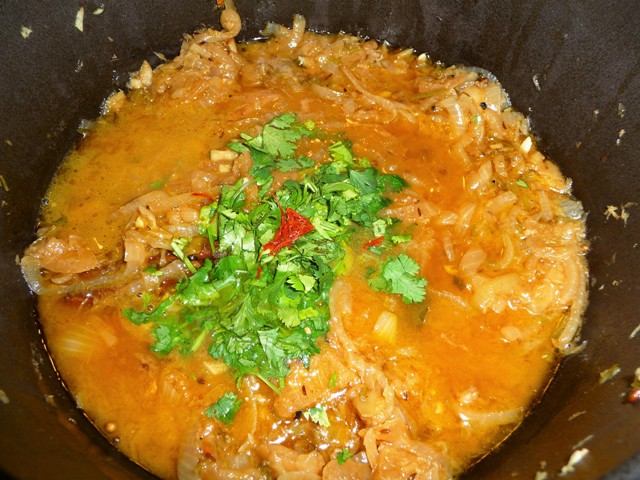 Tajine met kip en pompoen