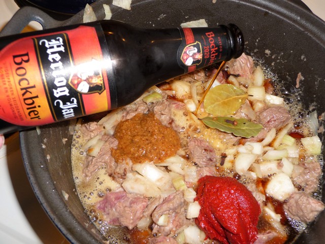 Stoofschotel met bockbier van Miljuschka