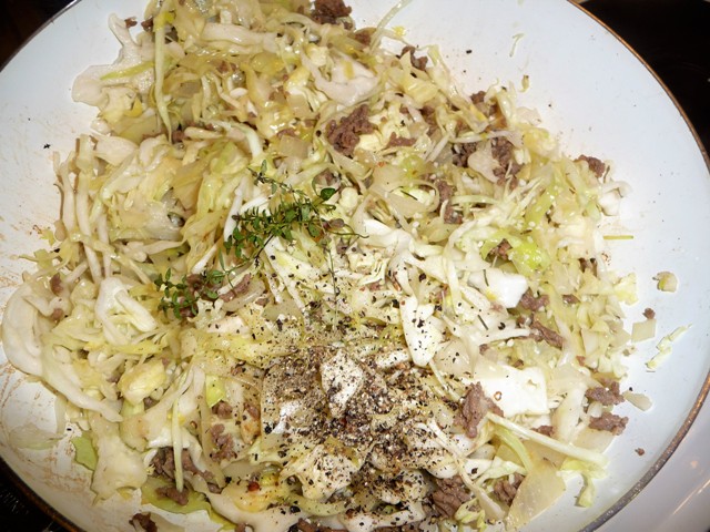 Poolse pasta met kool (Lazanki z Kapusta)