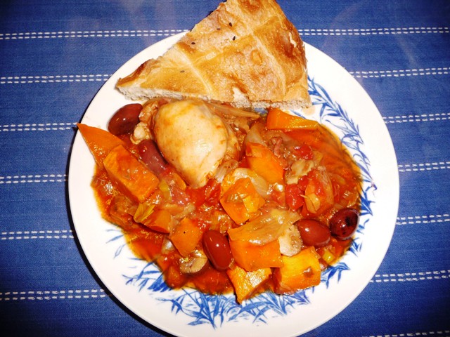 Cacciatore van kip en pompoen (Jamie Oliver)