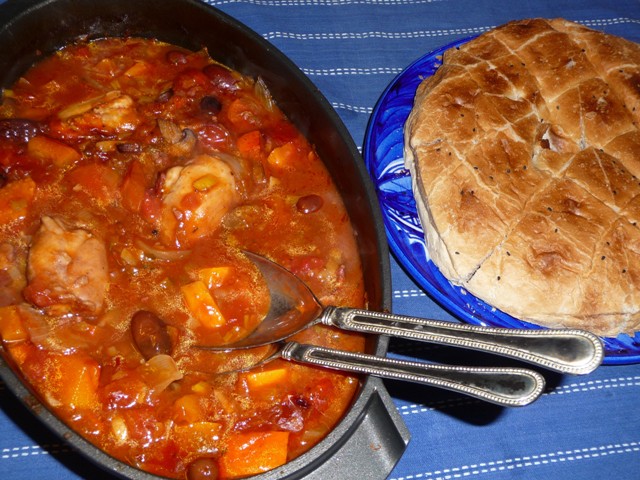 Cacciatore van kip en pompoen (Jamie Oliver)