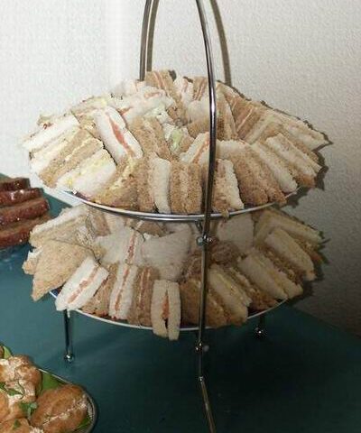 Sandwiches voor een high tea