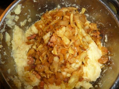 Stamppot van spitskool met een Indisch tintje