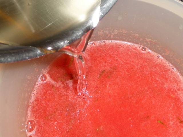 Granita van watermeloen