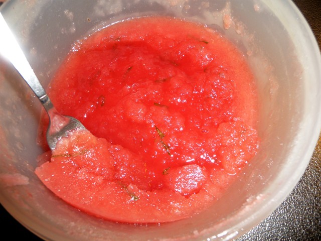 Granita van watermeloen