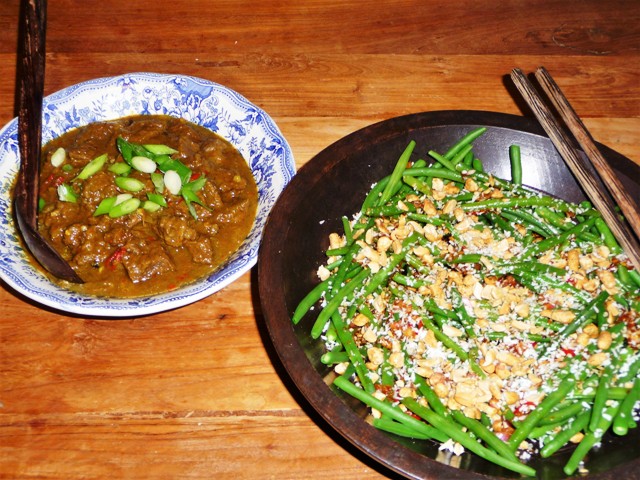 Oosterse sperziebonensalade