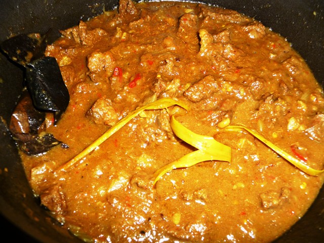 Rendang met rundvlees