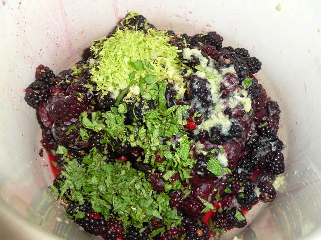 Bramenjam met limoen en munt