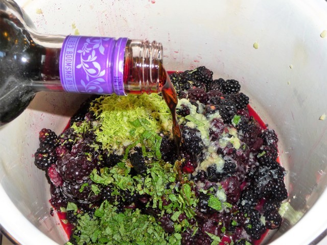 Bramenjam met limoen en munt