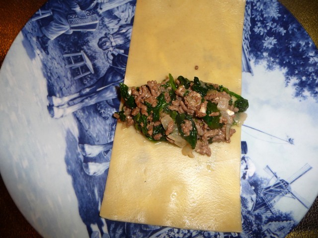Cannelloni met gehakt en spinazie
