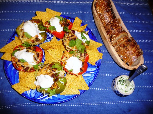 Gevulde paprika op z’n Mexicaans