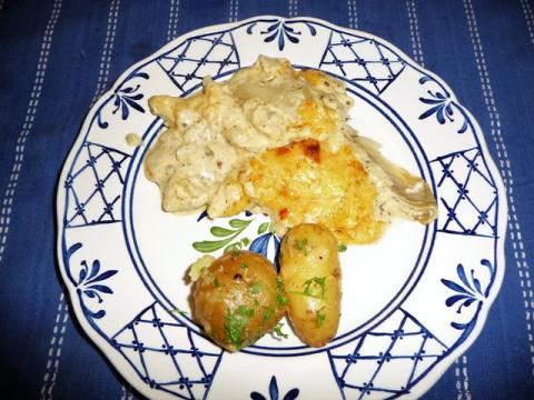 Ovenschotel van witlof en kip in roomsaus van Miljuschka